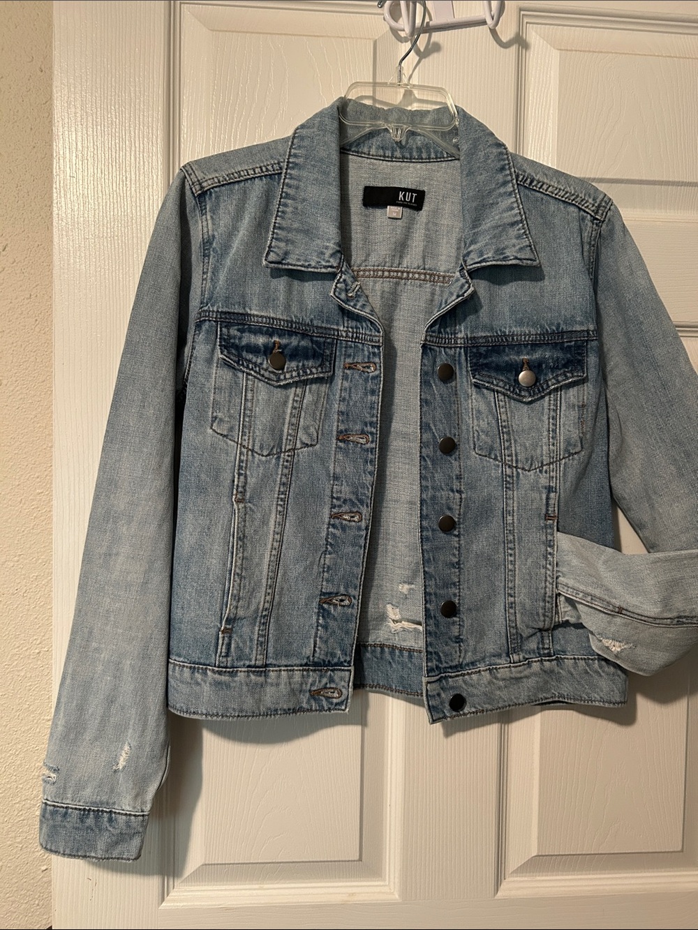 Kut from the Kloth Light Blue Denim Jacket - Women's Jean Jacket